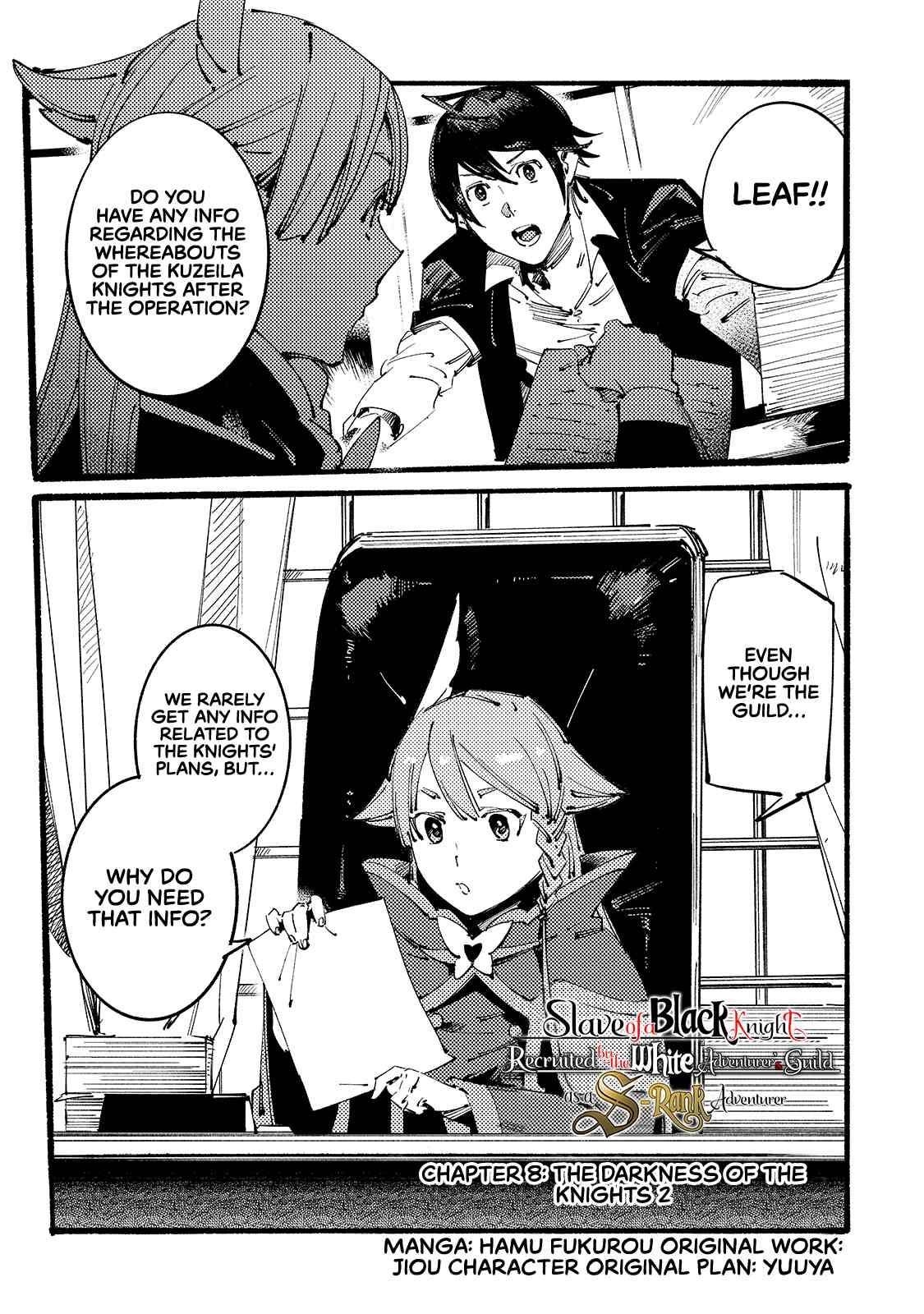 The Slave of the “Black Knights” is Recruited by the “White Adventurer’s Guild” as a S Rank Adventurer Chapter 8 - Page 1