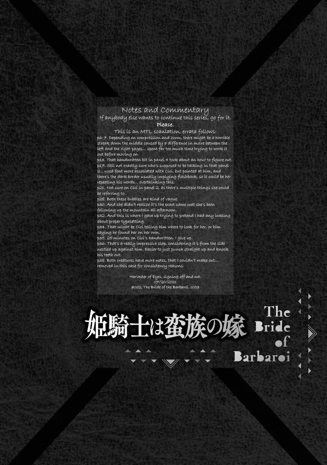 The Bride of Barbaroi Chapter 3 - Page 41