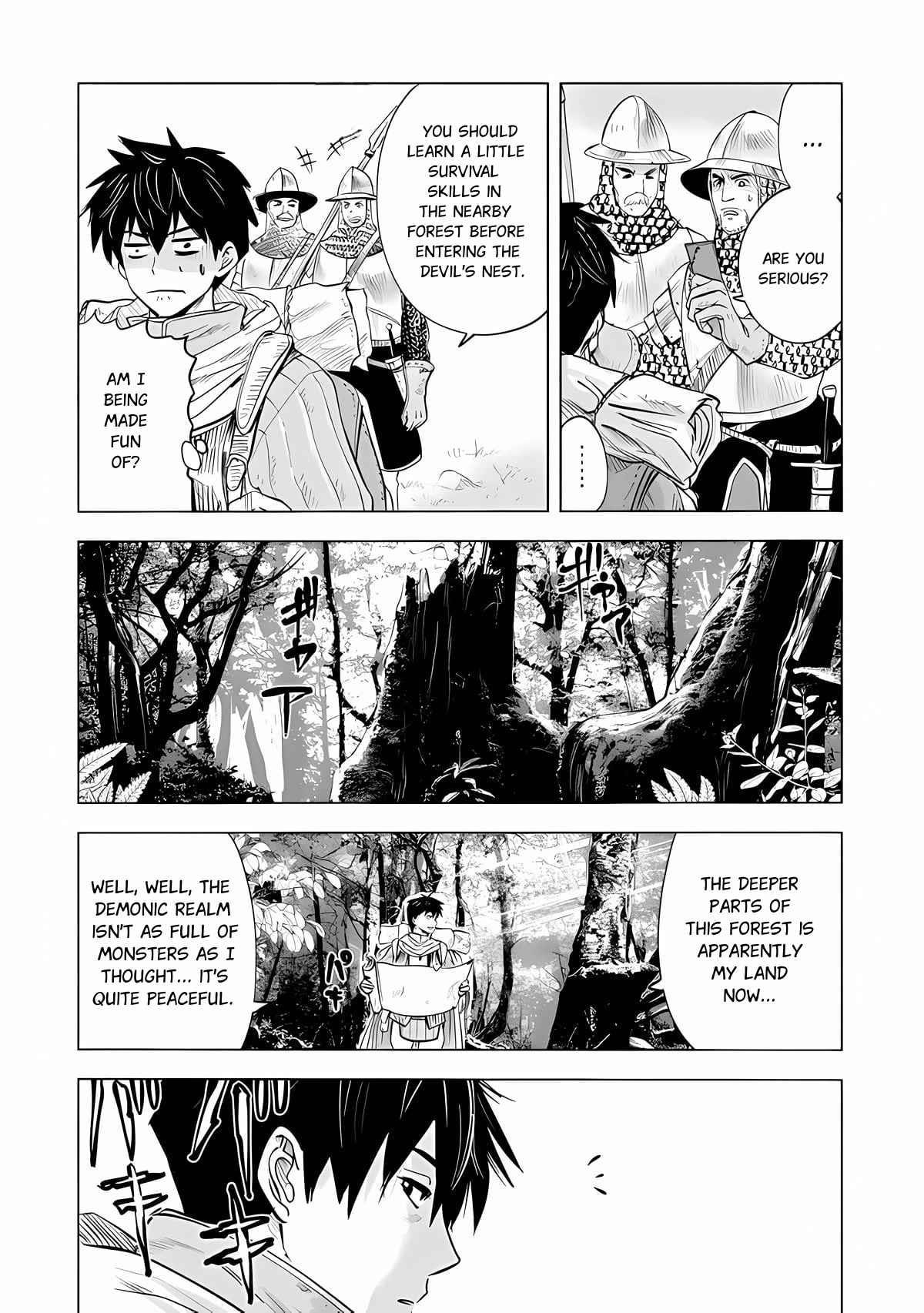 Makyo Seikatsu ~ Gakeppuchi Boken Sha Ga Hiki Komoru Ni Ha Hirosugiru Chapter 1 - Page 12