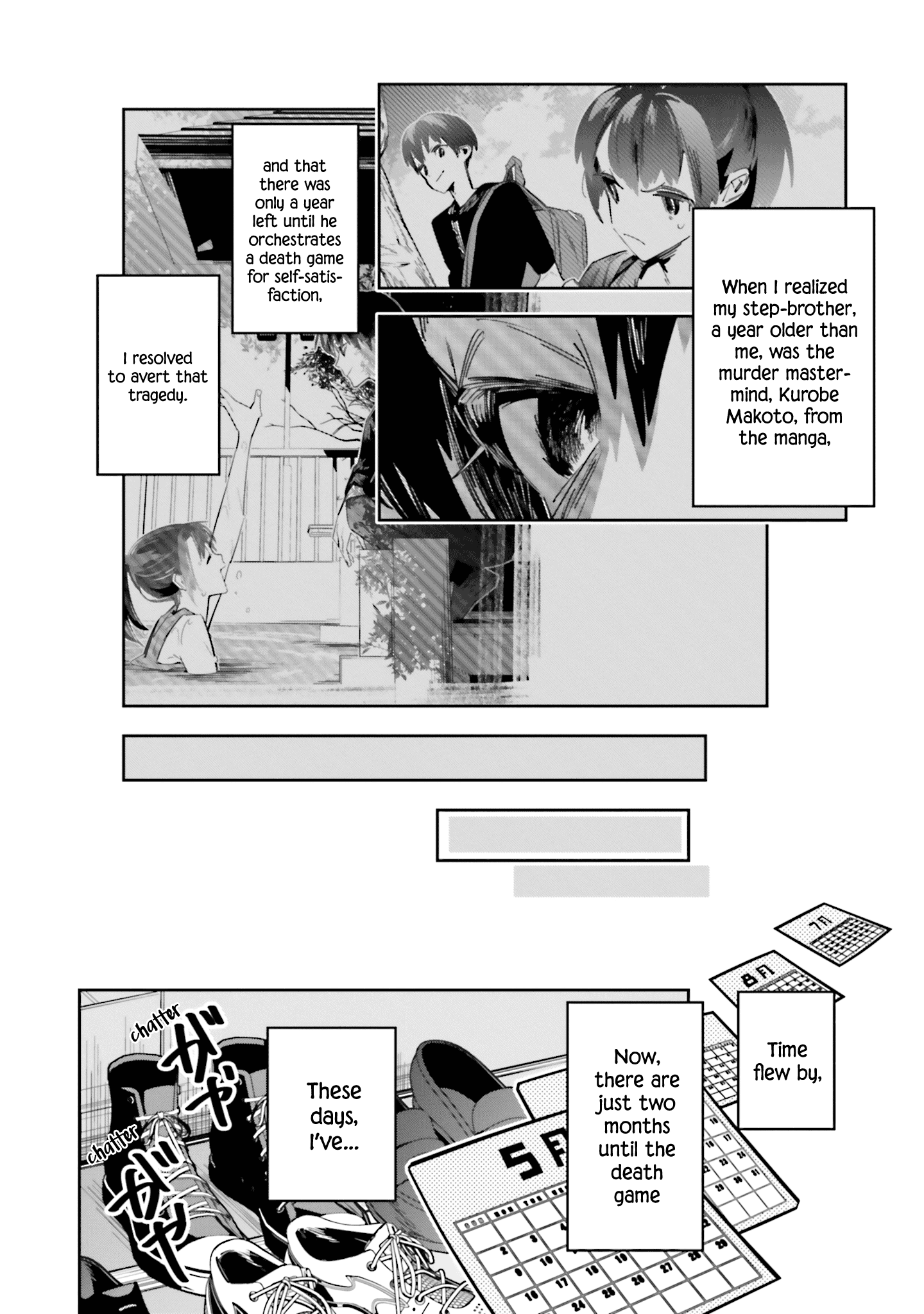 I Reincarnated as the Little Sister of a Death Game Manga’s Murder Mastermind and Failed Chapter 10 - Page 5