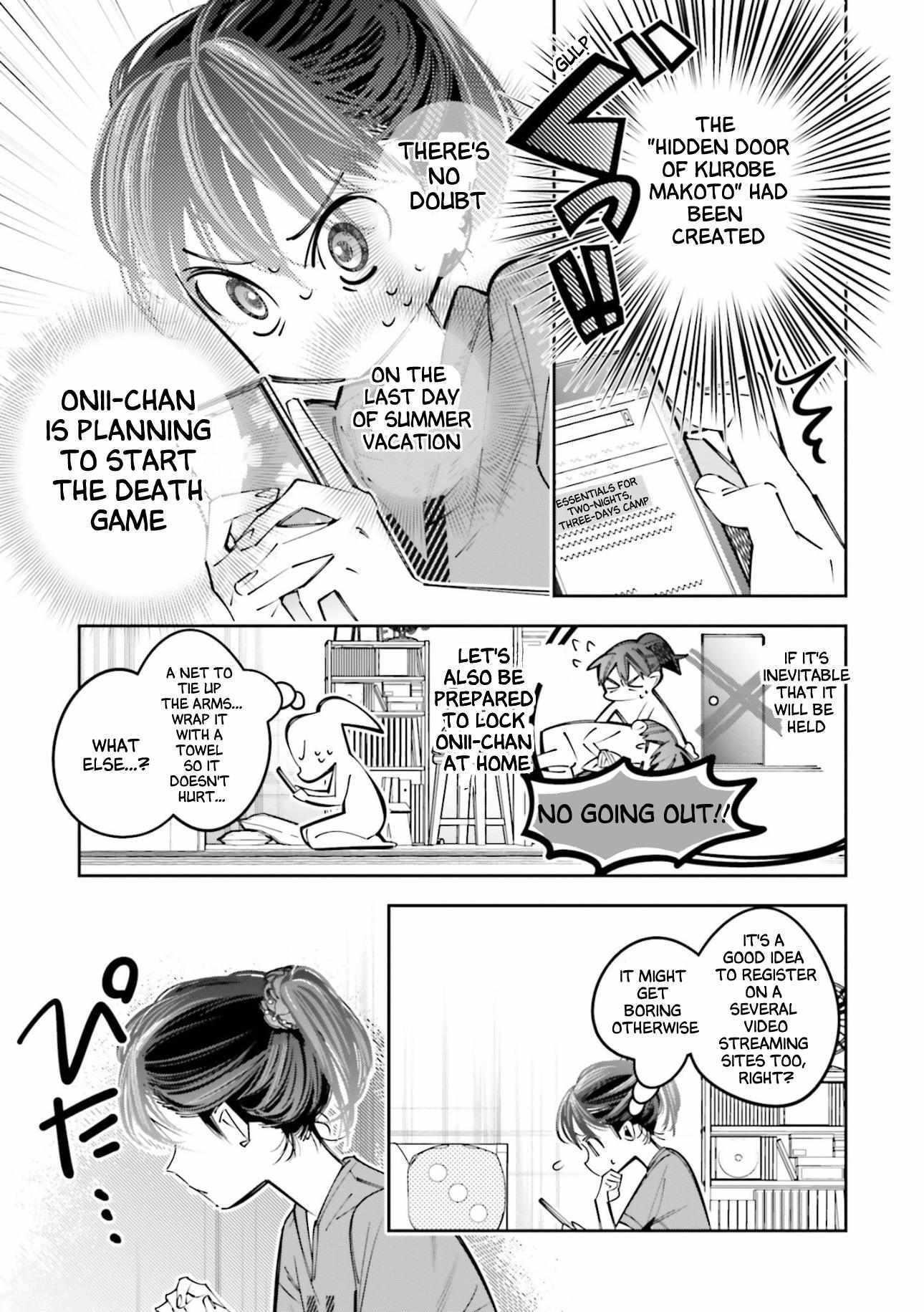 I Reincarnated as the Little Sister of a Death Game Manga’s Murder Mastermind and Failed Chapter 19 - Page 7