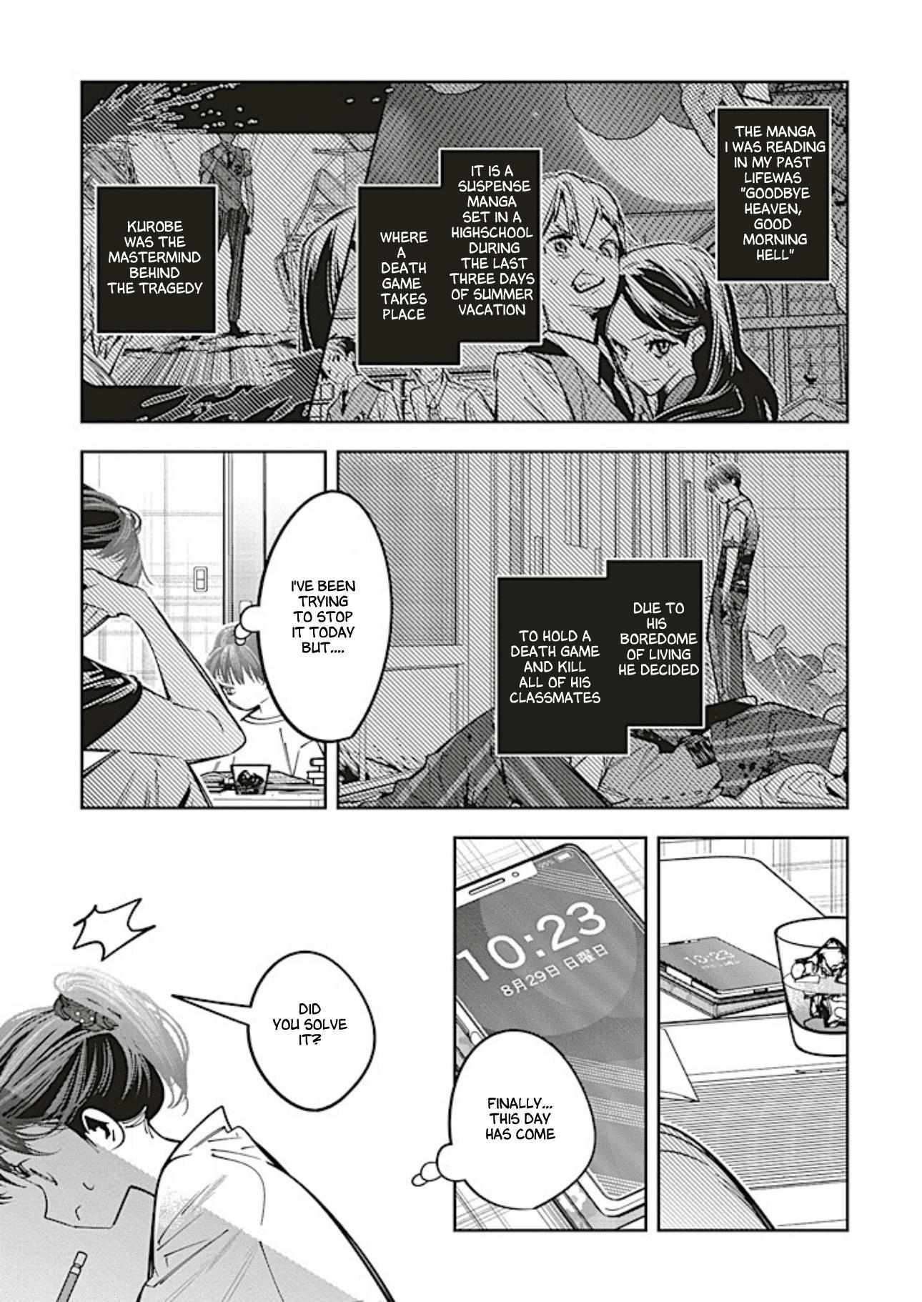 I Reincarnated as the Little Sister of a Death Game Manga’s Murder Mastermind and Failed Chapter 22.1 - Page 3
