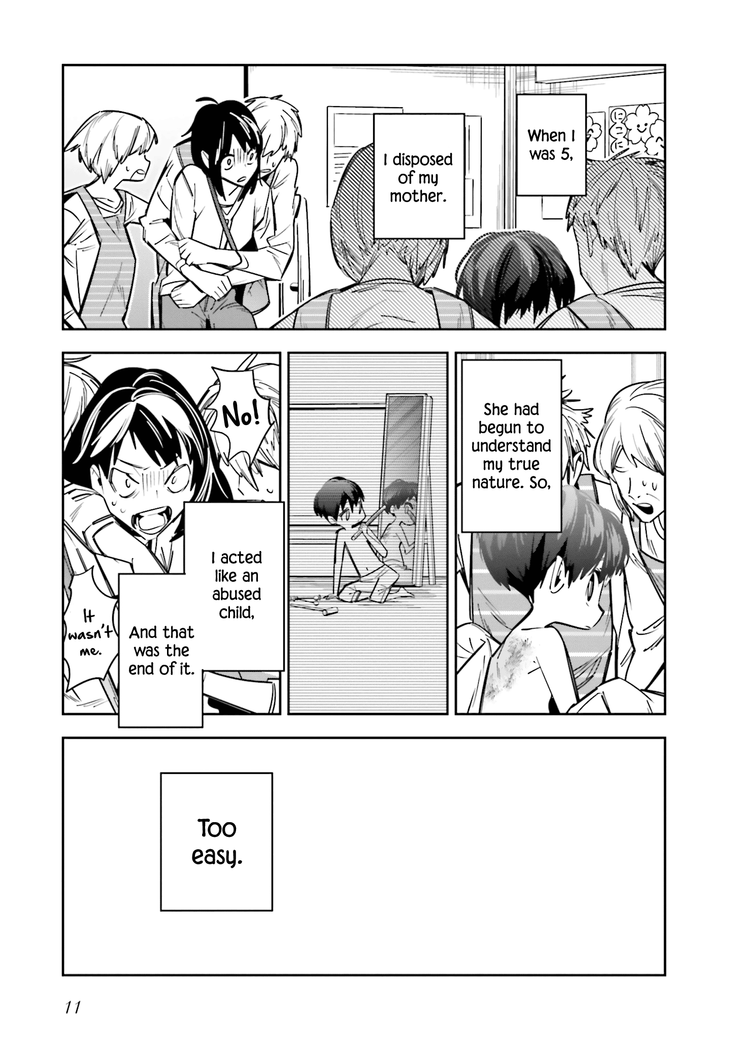 I Reincarnated as the Little Sister of a Death Game Manga’s Murder Mastermind and Failed Chapter 5 - Page 12