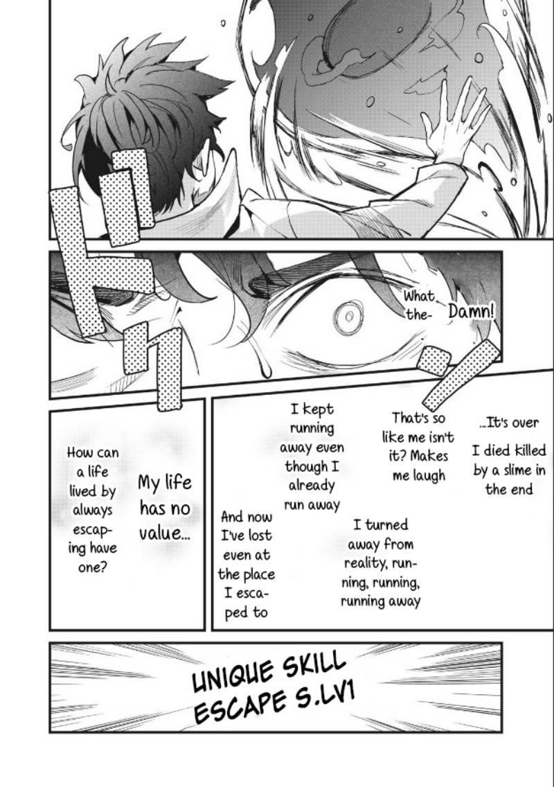 Using the Faulty Skill, “Escape,” I Strive to Become the Strongest One Starting from the Utmost Low End of Ability Levels Chapter 1 - Page 38