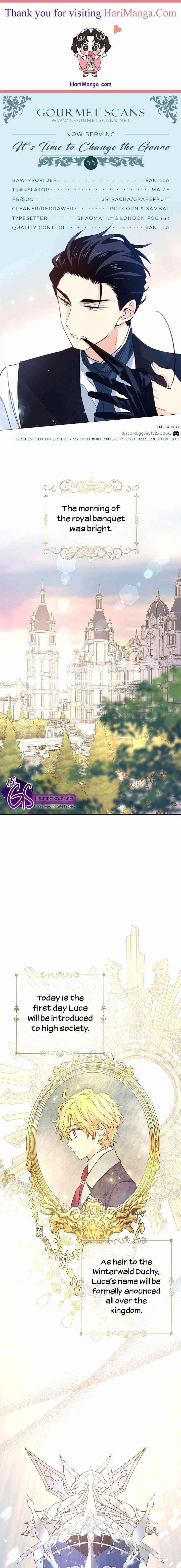 It’s Time to Change the Genre Chapter 55 - Page 1