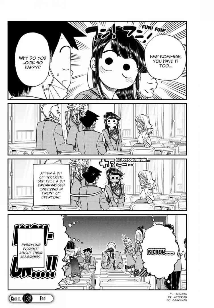 KOMI-SAN WA KOMYUSHOU DESU Chapter 138 - Page 8