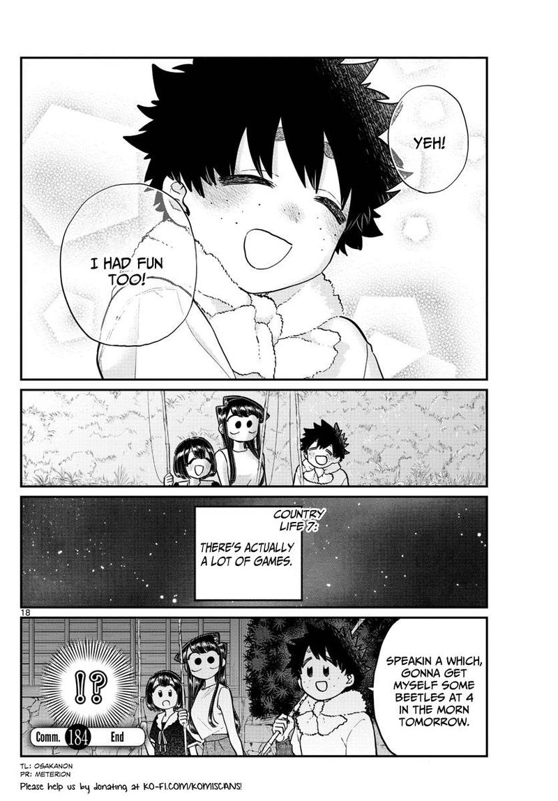 KOMI-SAN WA KOMYUSHOU DESU Chapter 184 - Page 18