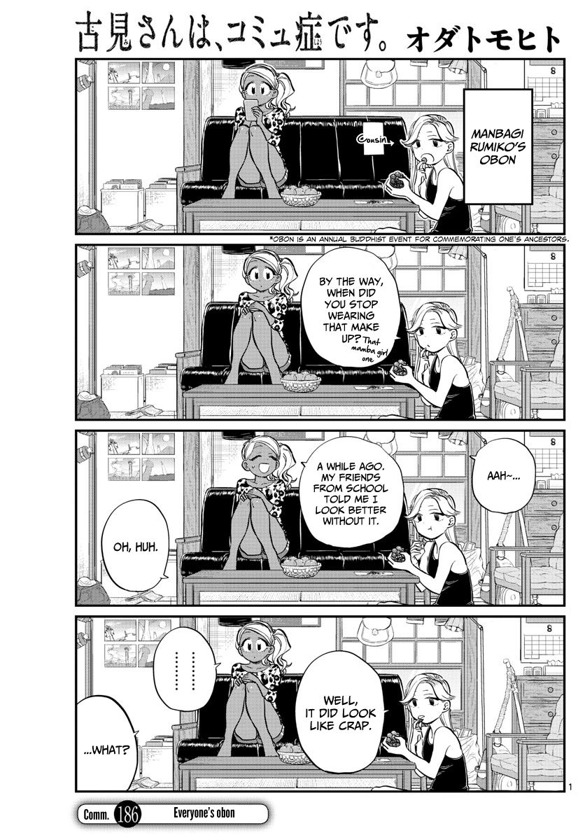 KOMI-SAN WA KOMYUSHOU DESU Chapter 186 - Page 1
