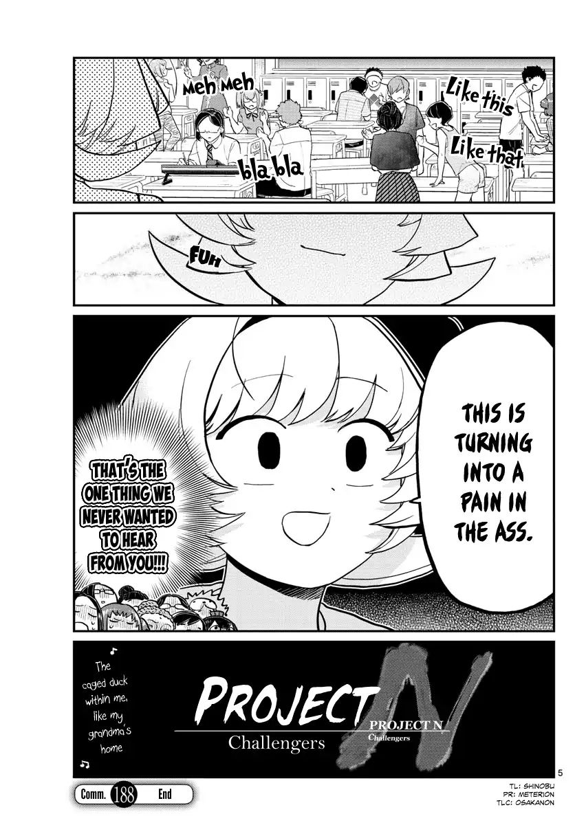 KOMI-SAN WA KOMYUSHOU DESU Chapter 188 - Page 5