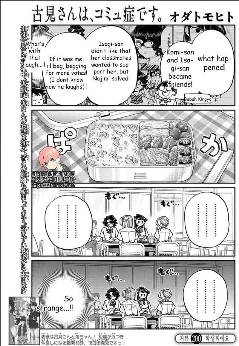 KOMI-SAN WA KOMYUSHOU DESU Chapter 200 - Page 1