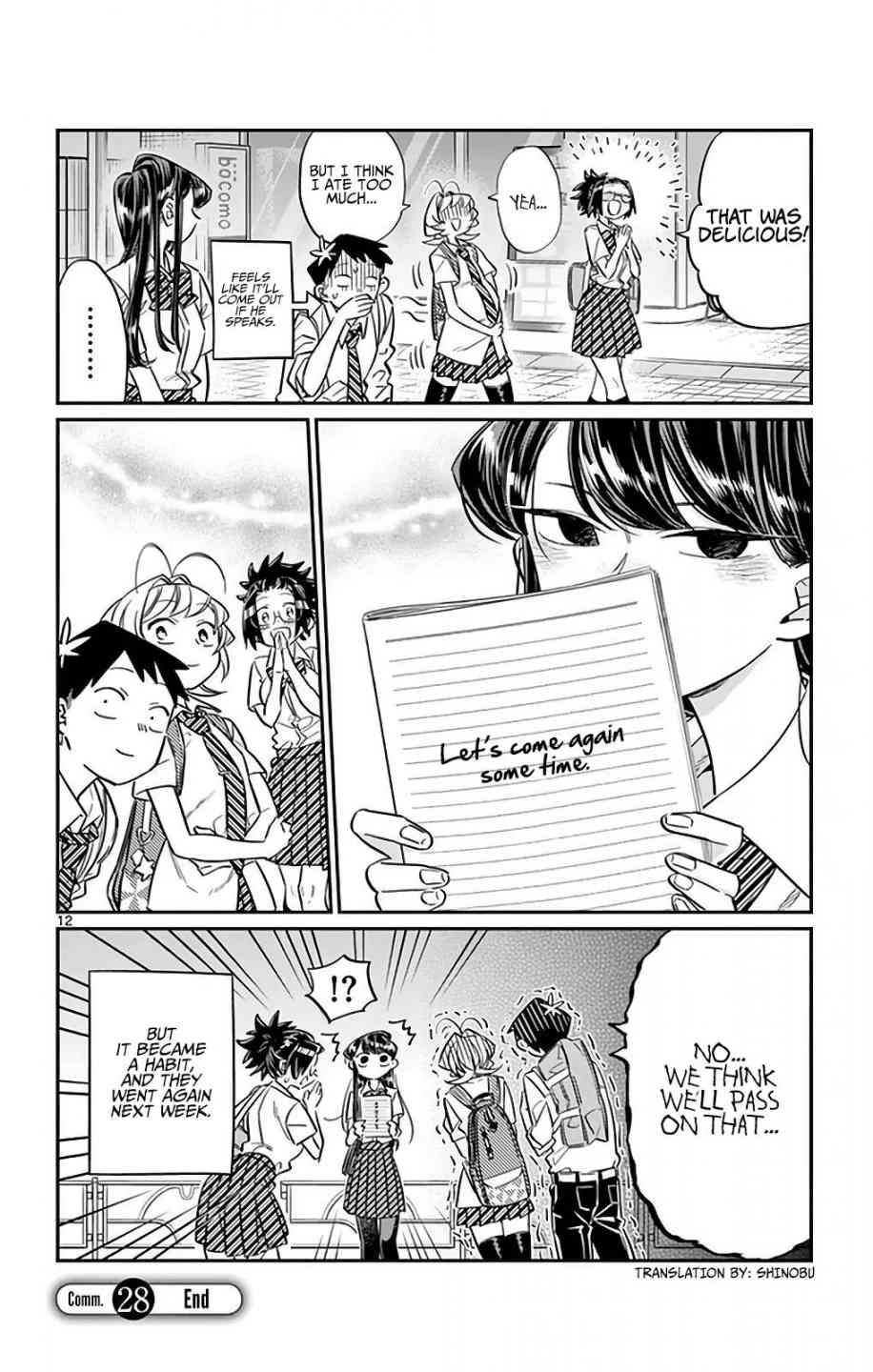 KOMI-SAN WA KOMYUSHOU DESU Chapter 28 - Page 12