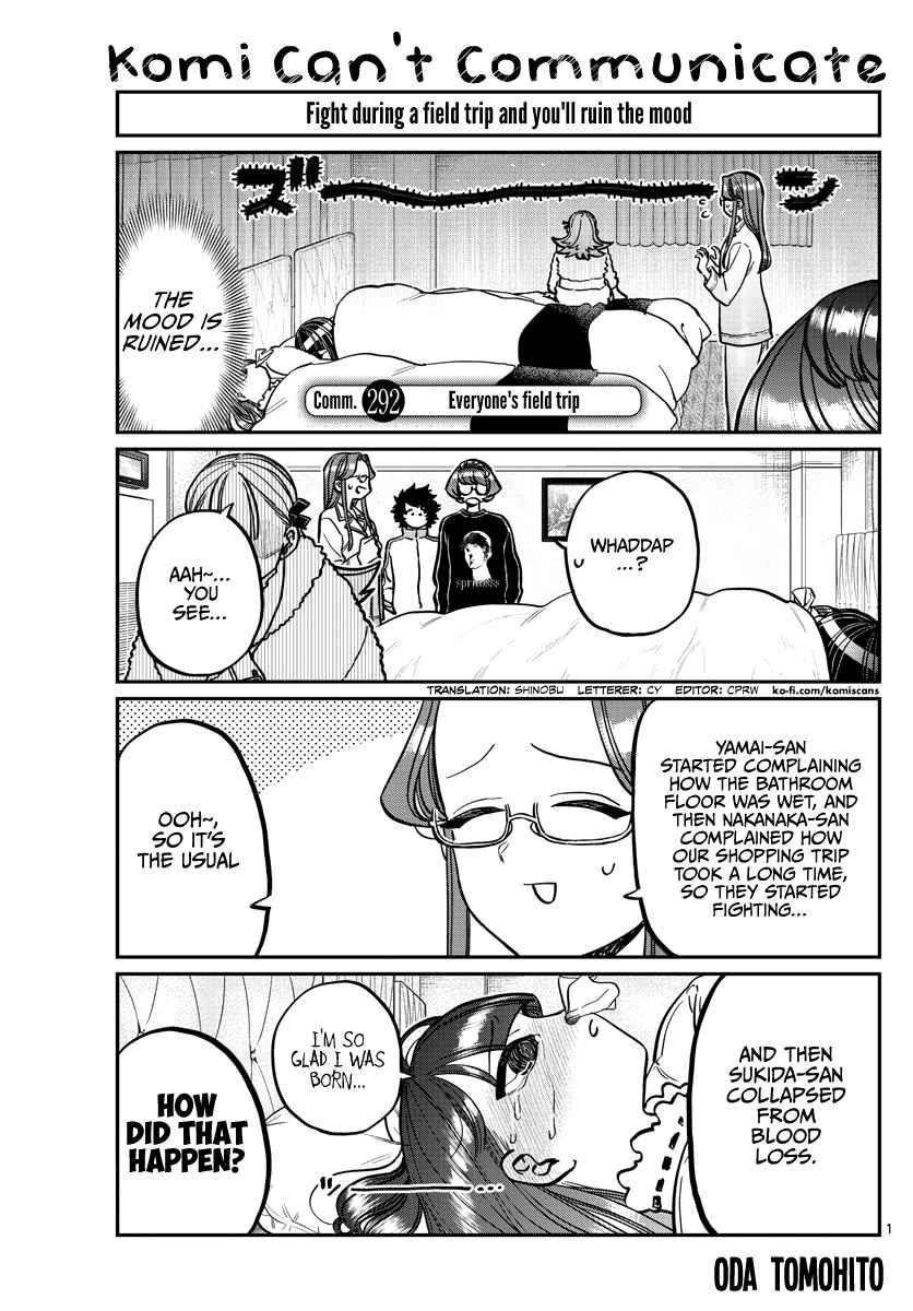 KOMI-SAN WA KOMYUSHOU DESU Chapter 292 - Page 1