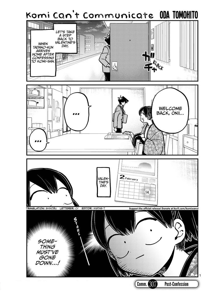KOMI-SAN WA KOMYUSHOU DESU Chapter 307 - Page 1