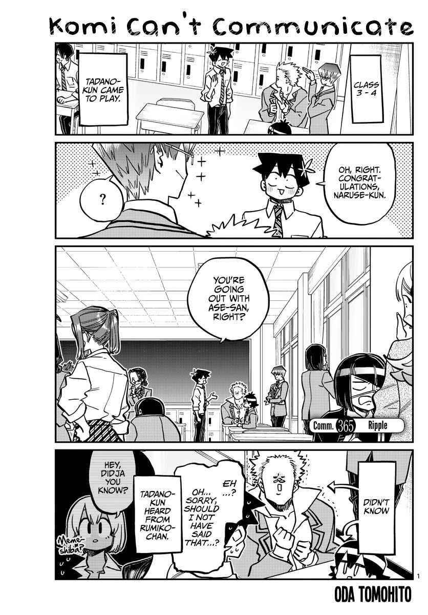 KOMI-SAN WA KOMYUSHOU DESU Chapter 365 - Page 1