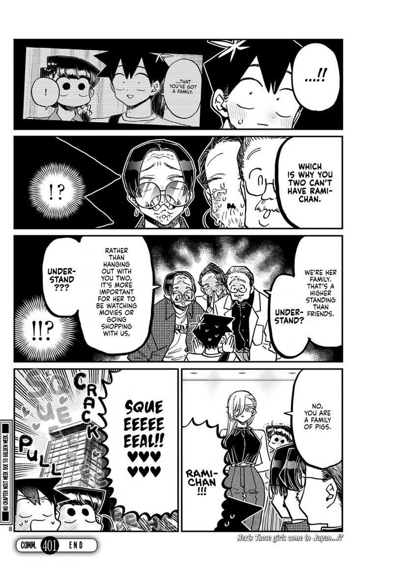 KOMI-SAN WA KOMYUSHOU DESU Chapter 401 - Page 8