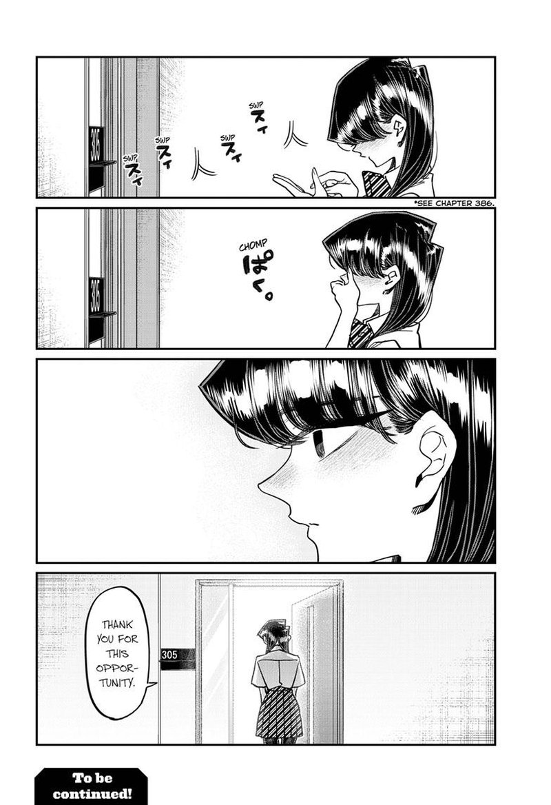 KOMI-SAN WA KOMYUSHOU DESU Chapter 407 - Page 18