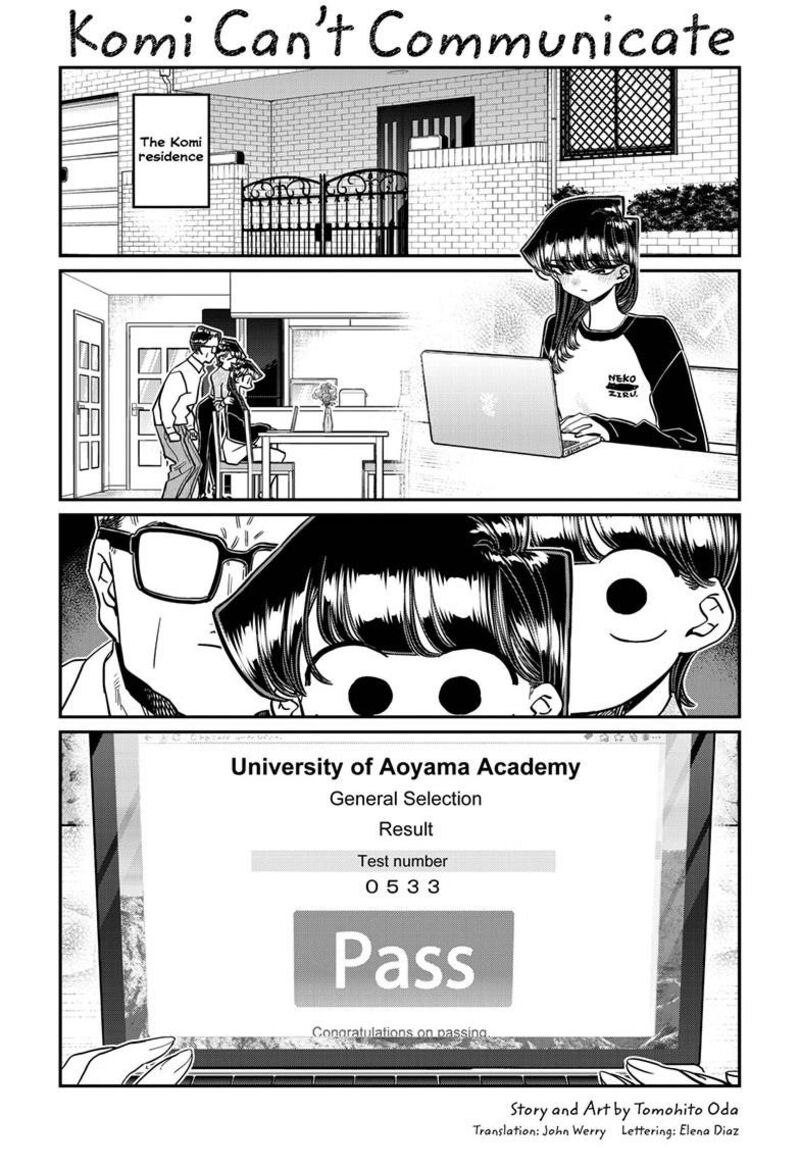 KOMI-SAN WA KOMYUSHOU DESU Chapter 446 - Page 1