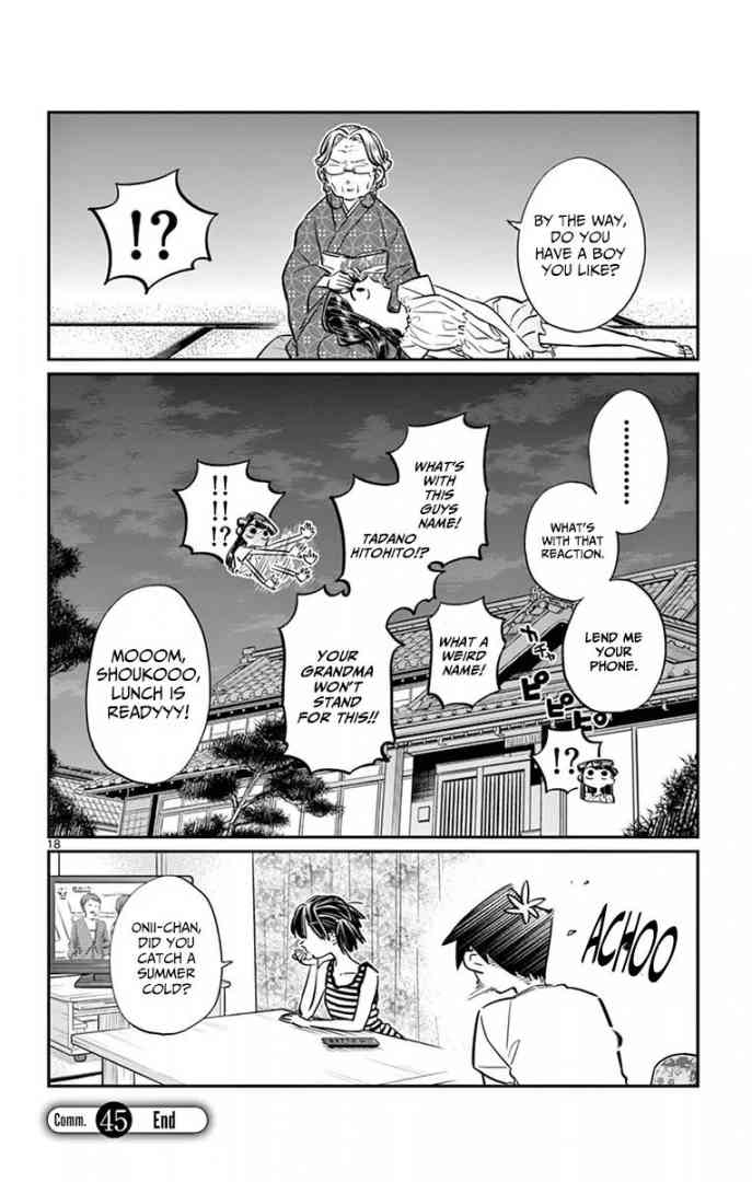 KOMI-SAN WA KOMYUSHOU DESU Chapter 45 - Page 18