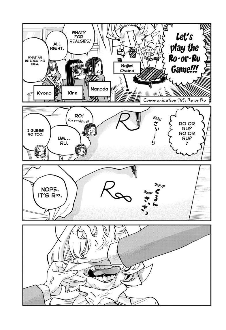 KOMI-SAN WA KOMYUSHOU DESU Chapter 465 - Page 1