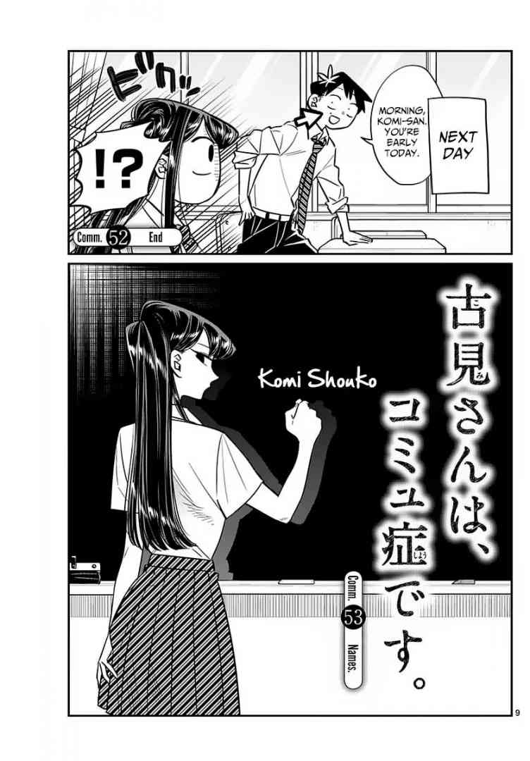 KOMI-SAN WA KOMYUSHOU DESU Chapter 53 - Page 1