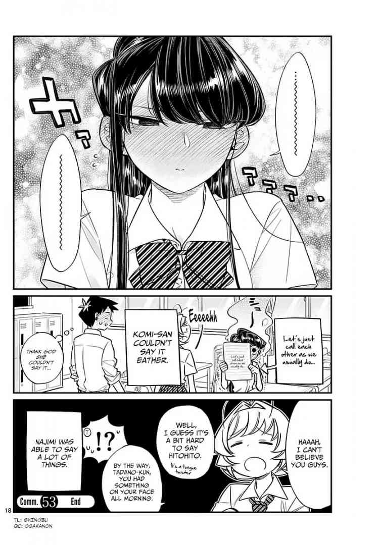 KOMI-SAN WA KOMYUSHOU DESU Chapter 53 - Page 10