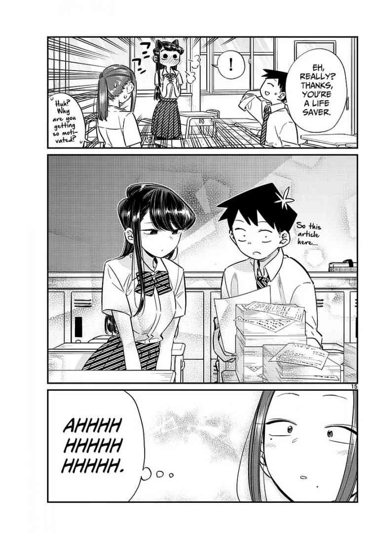 KOMI-SAN WA KOMYUSHOU DESU Chapter 58 - Page 15