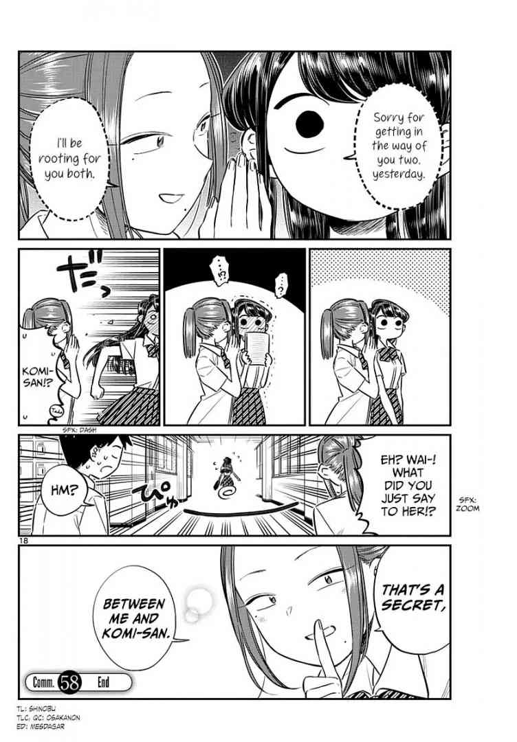 KOMI-SAN WA KOMYUSHOU DESU Chapter 58 - Page 18
