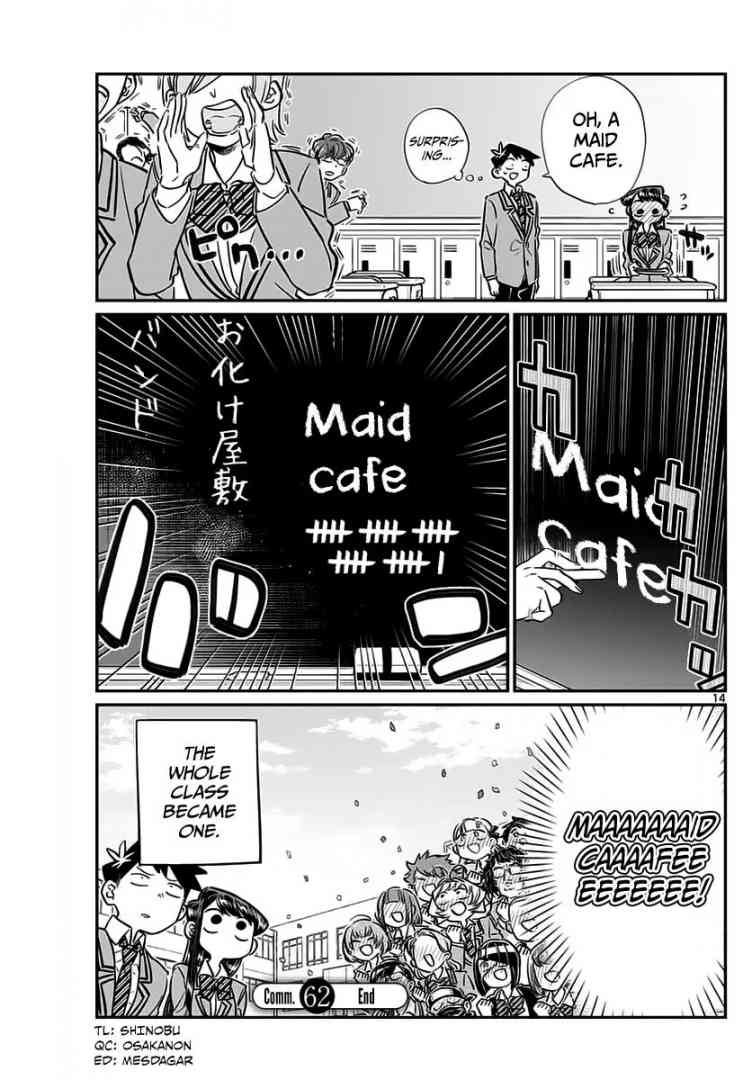KOMI-SAN WA KOMYUSHOU DESU Chapter 62 - Page 14
