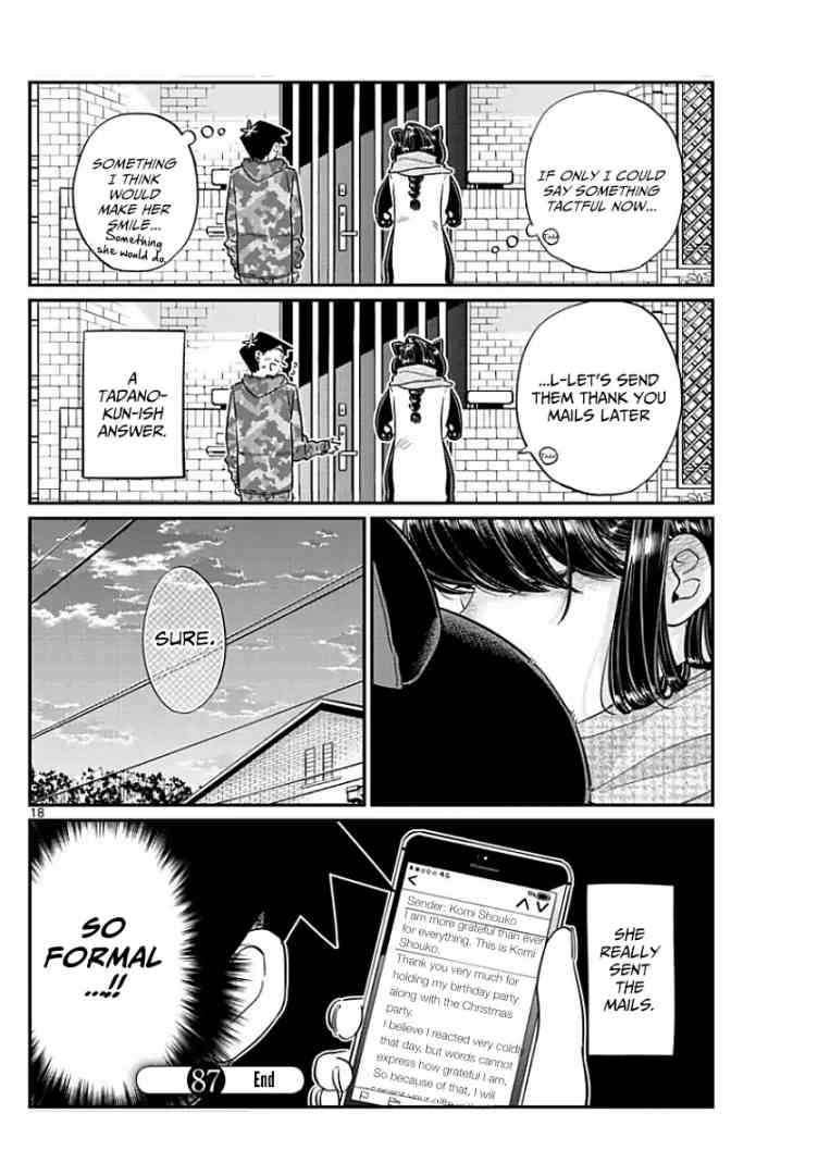 KOMI-SAN WA KOMYUSHOU DESU Chapter 87 - Page 4