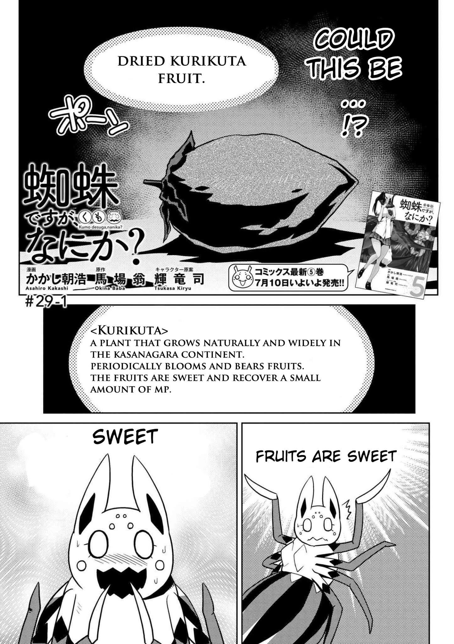 Kumo Desu Ga, Nani Ka? Chapter 29.1 - Page 1